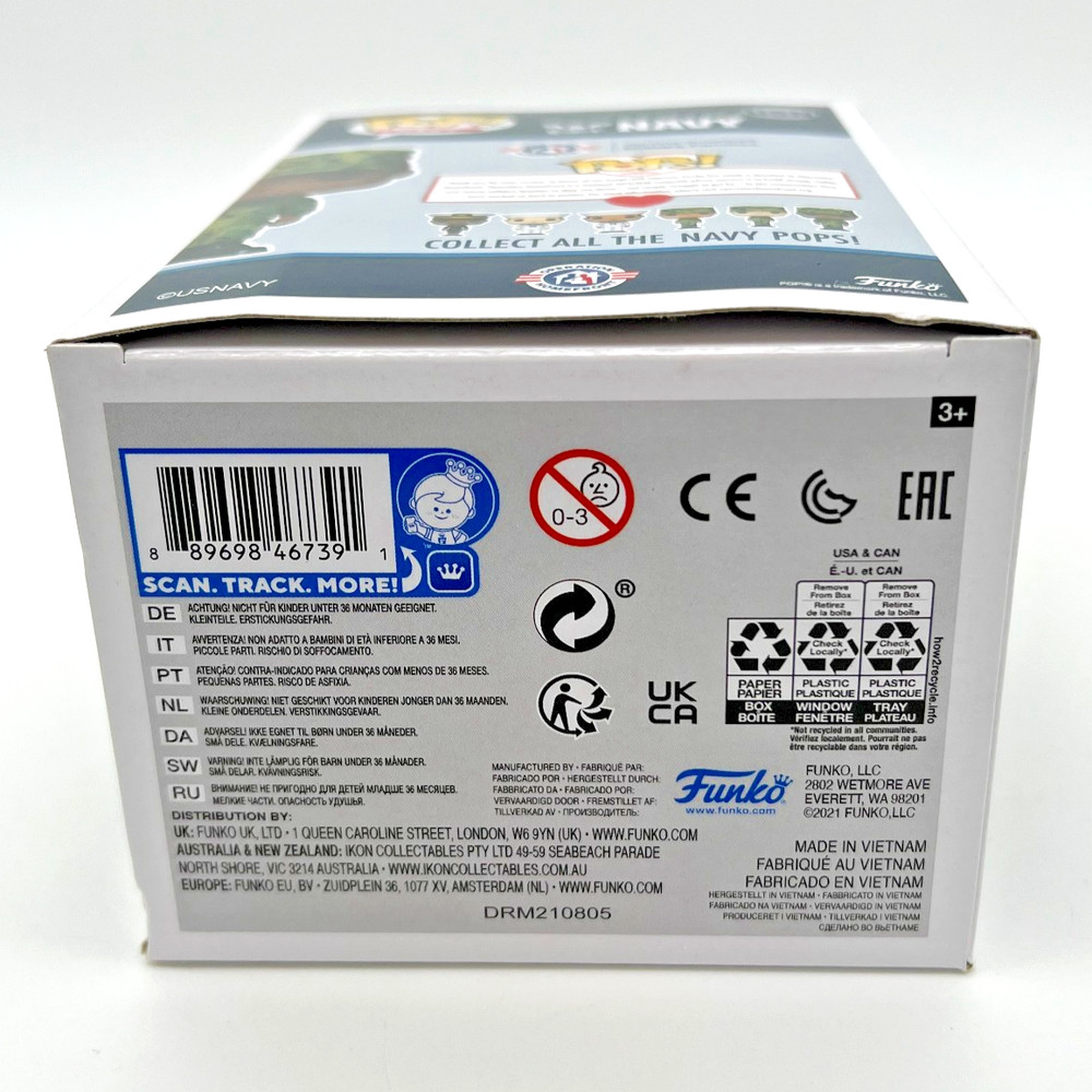 Funko POPs! With Purpose America's Navy SAILOR #USN with Box Protector