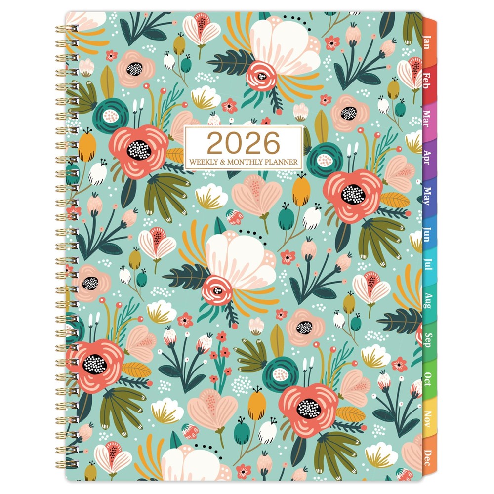 2026 Planner - 2026 Weekly and Monthly, Large, Green