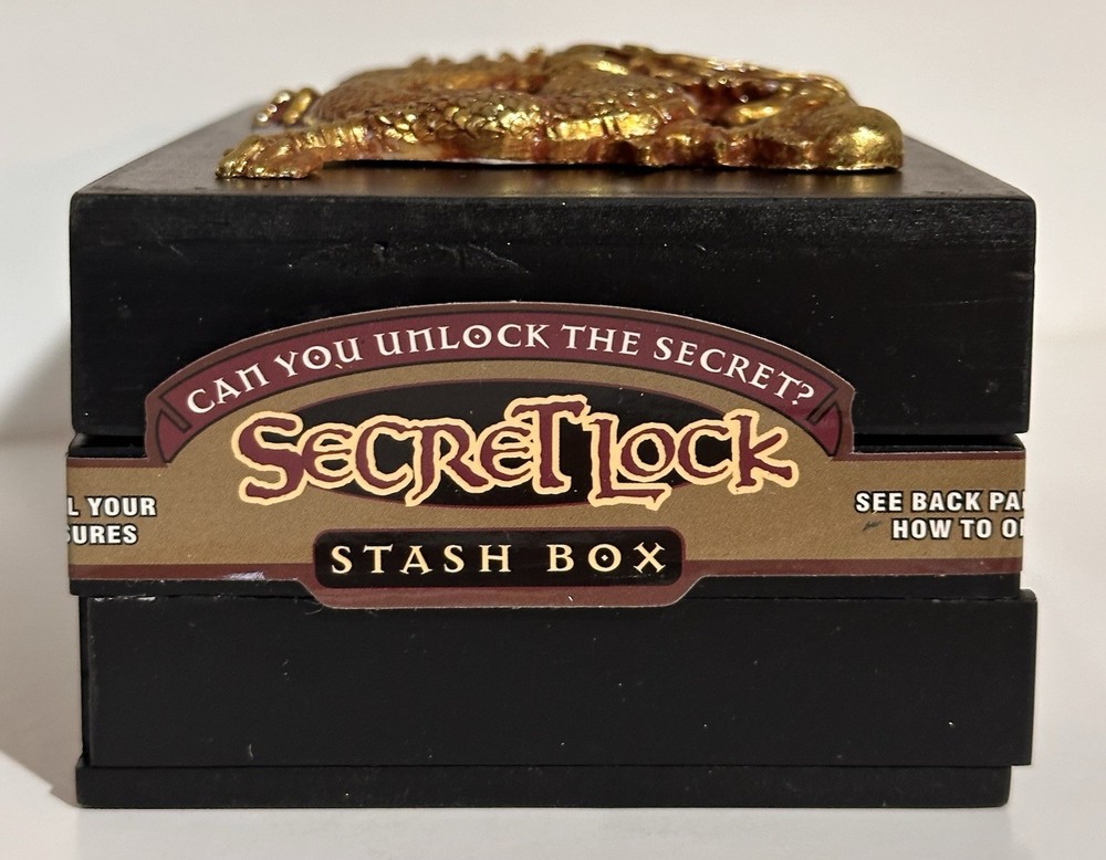 Secret Lock Stash Box - Dragon Design