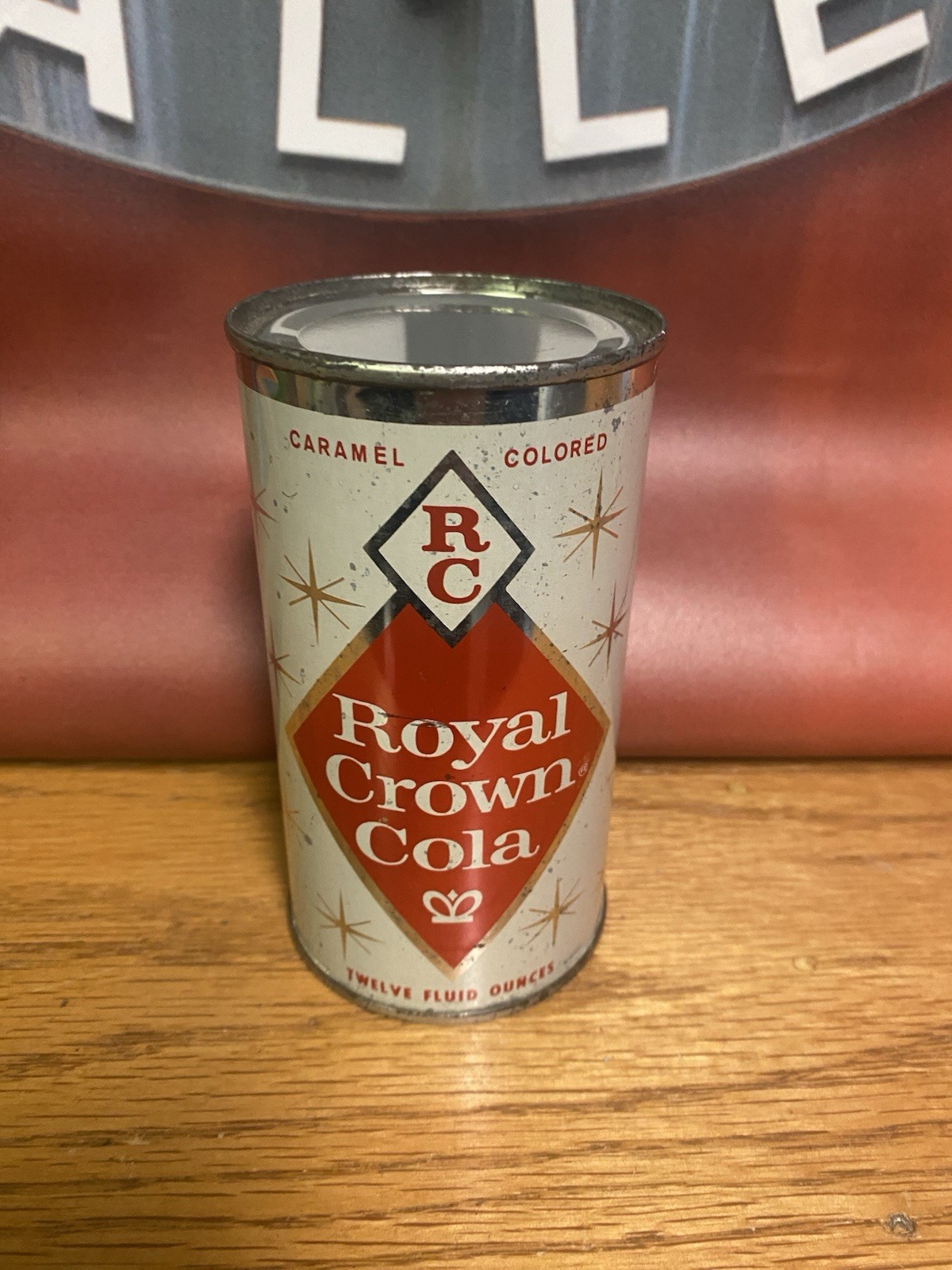 Royal Crown Flat Top Soda Can Rc Cola Old Vintage