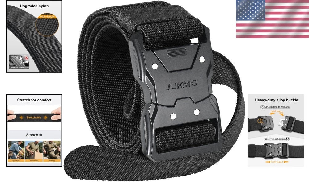 Tactical Belt with Quick Release Buckle