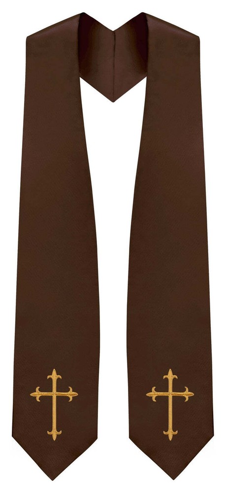 Brown Traditional Choir Stole