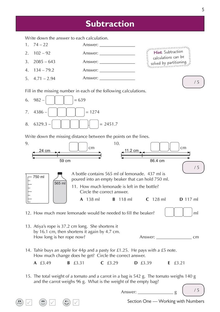 11+ Plus Year 6 Maths Practice Book & Assessment Tests For All Test Provider CGP