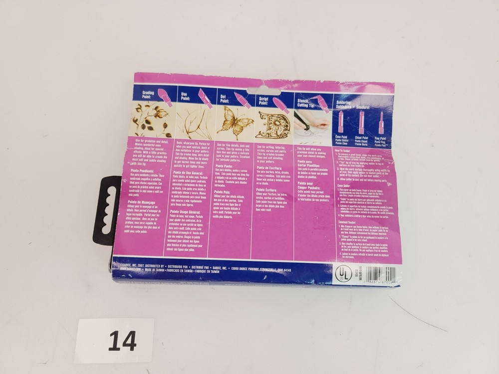 Darice Woodburner Ultimate Crafting Tool With Base 8 Tips Carry Case