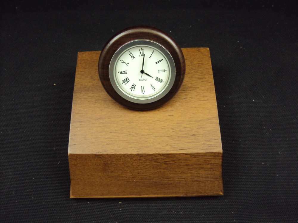 Executive Nested Desk Clock ~ Woodessen ~  Solid Walnut, Free USA Shipping!!