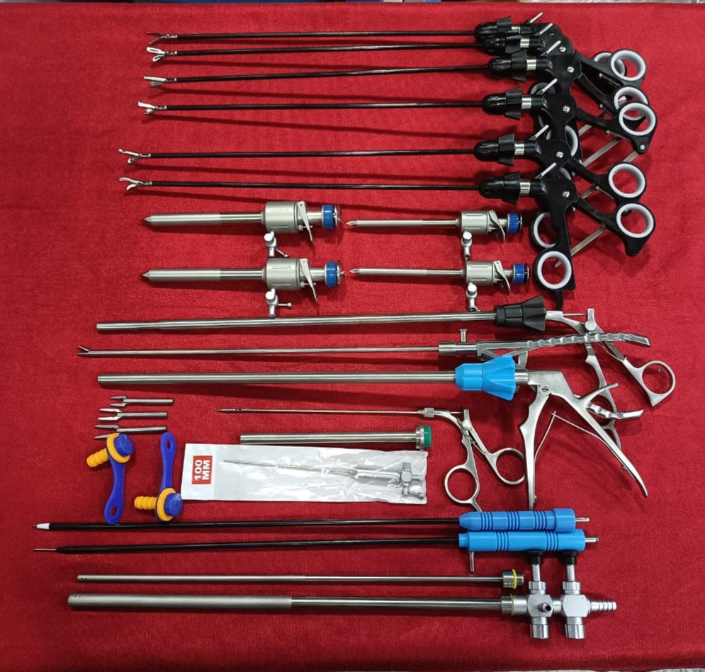 21pc - Laparoscopic Surgery Set SS High Quality Reusable Instruments