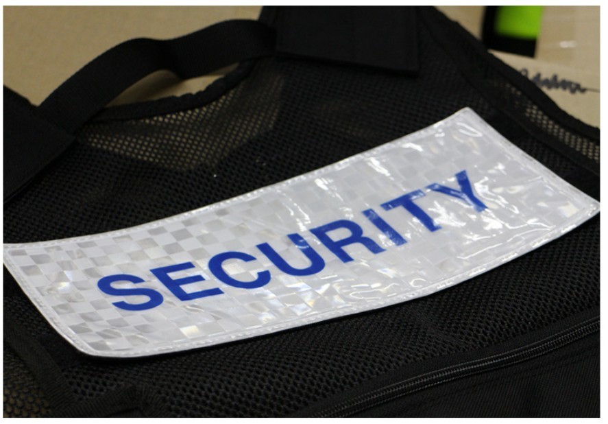 SECURITY High Reflective Patch Hook Back Large Size 270 x 110mm