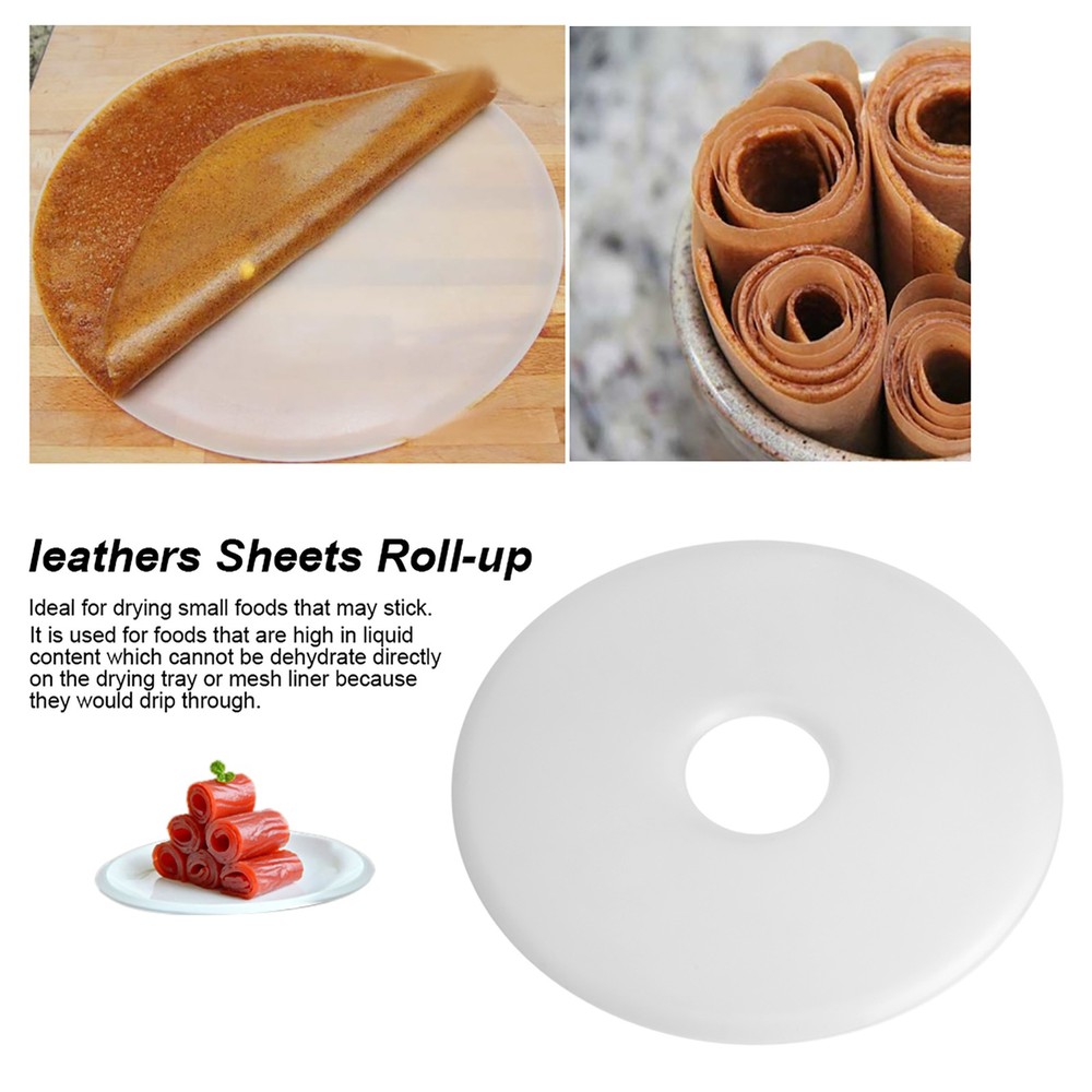 2-Pack Flexible Fruit Roll‑Up Sheets For Dehydrator Drying New