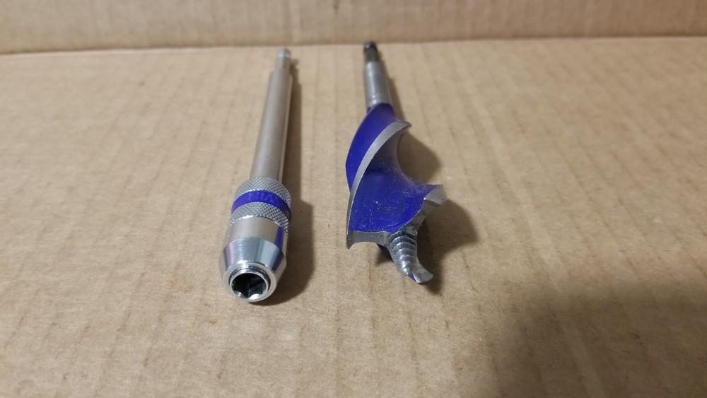 Irwin Speedbor 1" Drill Bit with Drill Extension Attachment VGC