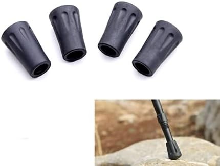 Walking Stick Tips Rubber - 4pcs Trekking Pole Replacement Feet