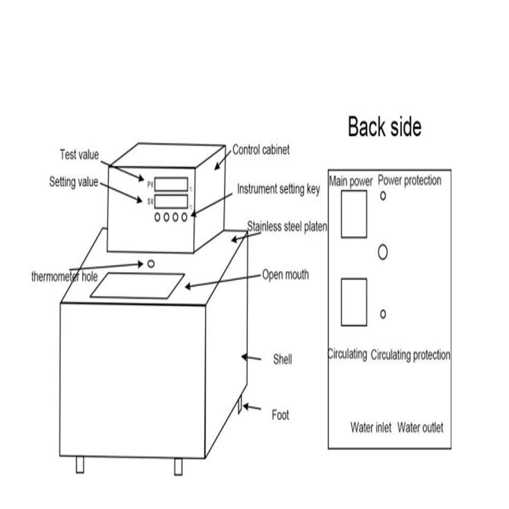 220V High Temperature Constant Temperature Circulating Pump Circulates Oil Bath