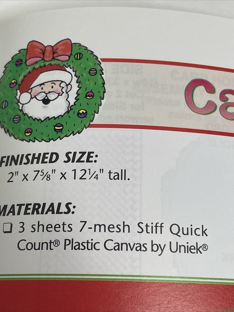 Annie's Attic Here Comes Santa 6 Designs Plastic Canvas Pattern