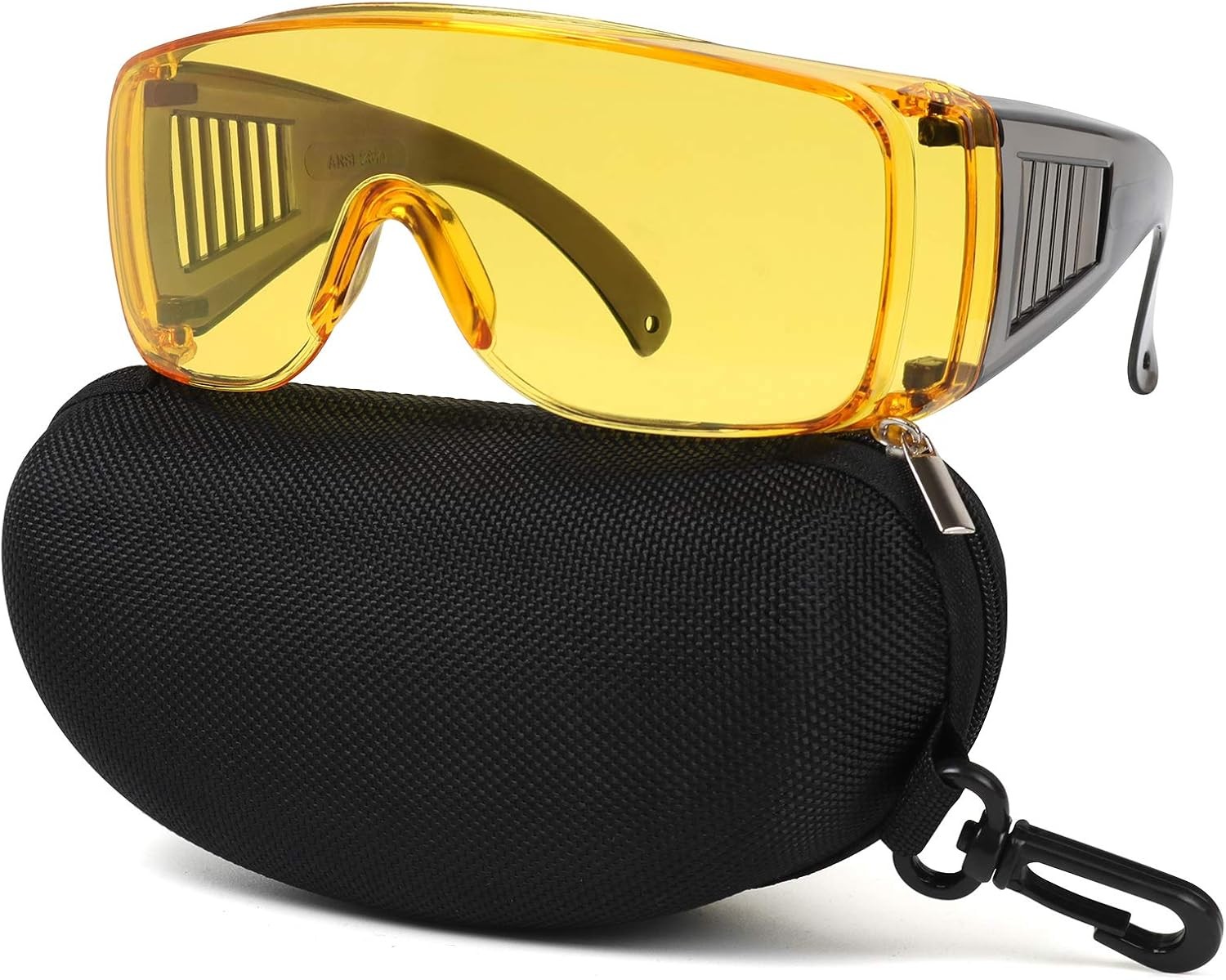 Shooting Glasses Over Eyeglasses, AntiFog Safety Yellow Lens