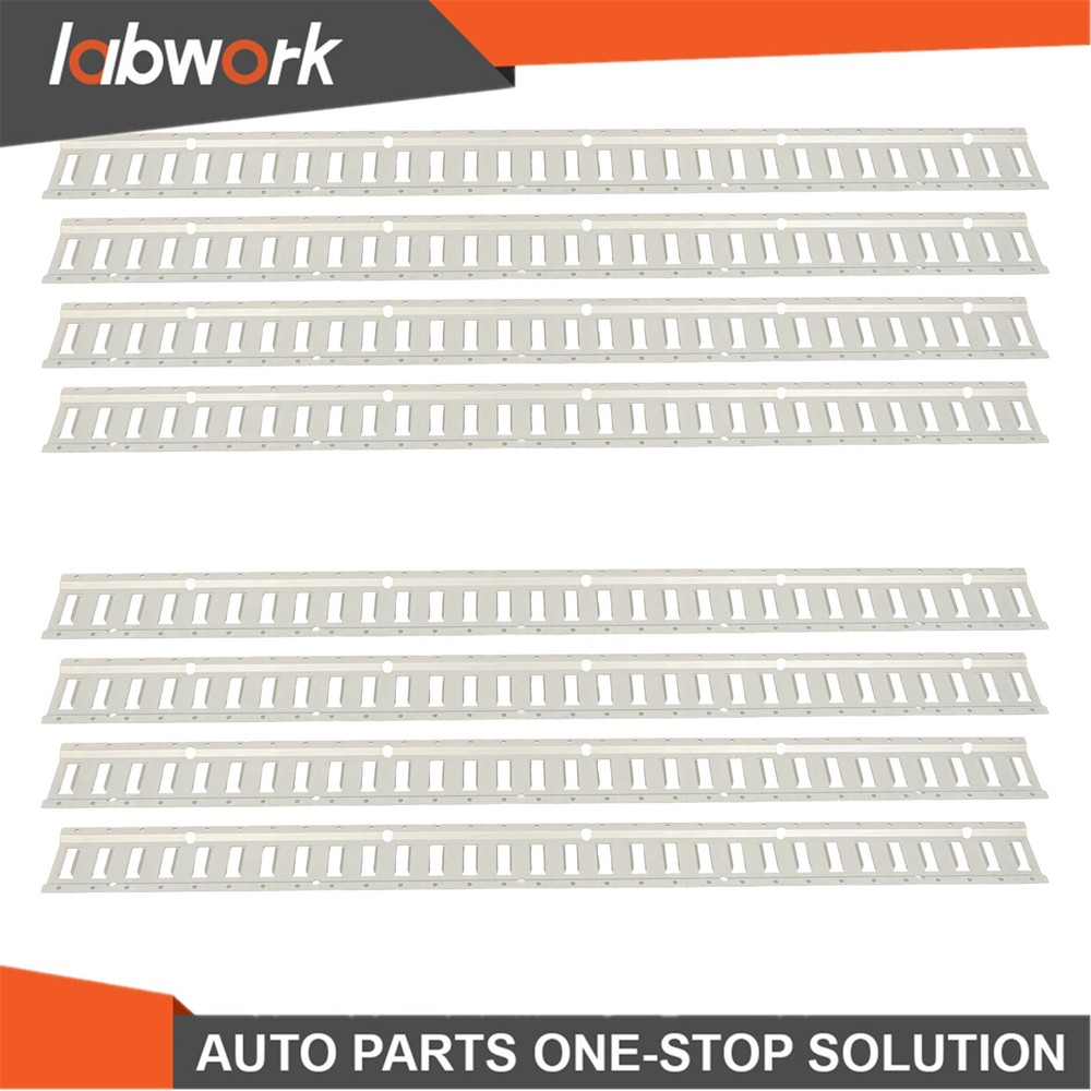 Labwork 8 Pack 5' E Track Tie Down Rail Kit Galvanized For Trailer Truck Van