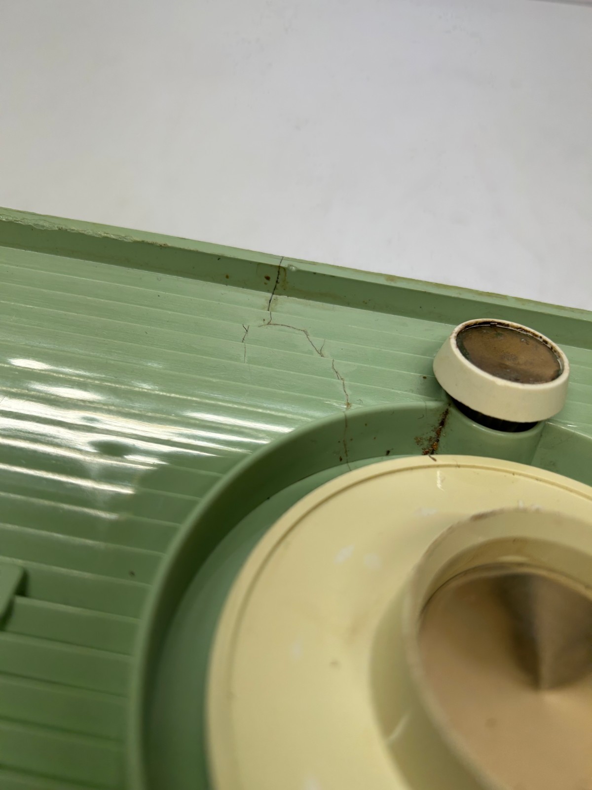 Vtg General Electric Maybe T-103A Mint AM Tube Radio MCM Powers On As Is