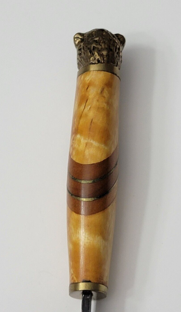 Karhunkynsi Lappitoute Bear Head Puukko Knife leather Sheath E151