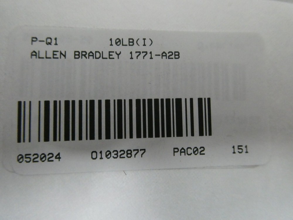 Allen Bradley 1771-A2B 8 Slot I/o Chassis Module