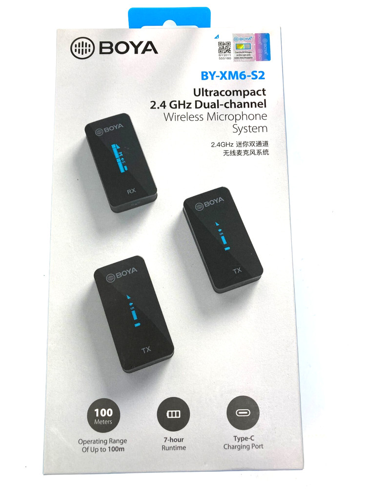 Wireless Lavalier Microphone System BY-XM6 S2 2.4Ghz Wireless