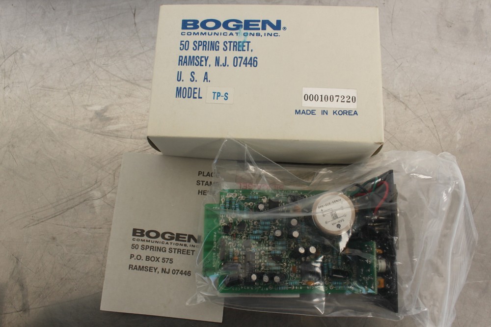 BOGEN TP-S SIGNAL ACTIVATED TELEPHONE PAGING MODULE