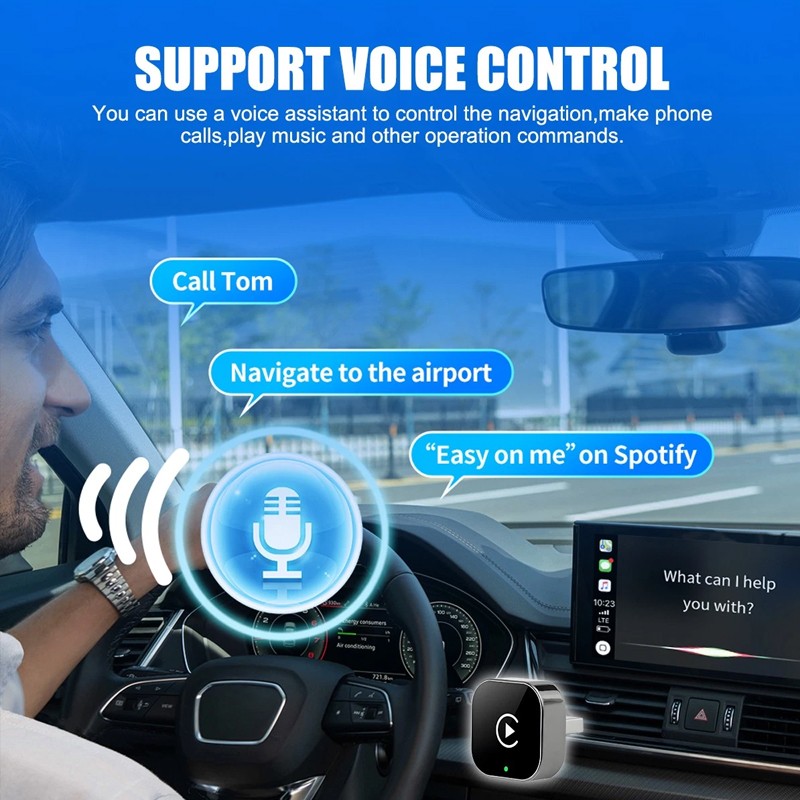 USB Auto Wireless CarPlay Adapter For Apple Android Wireless Dongle Plug ＆ Play