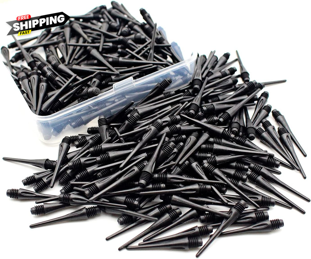 2BA Thread Plastic Tip Dart Points 300 Pack Soft Dart Tips Replacement Dart Acce