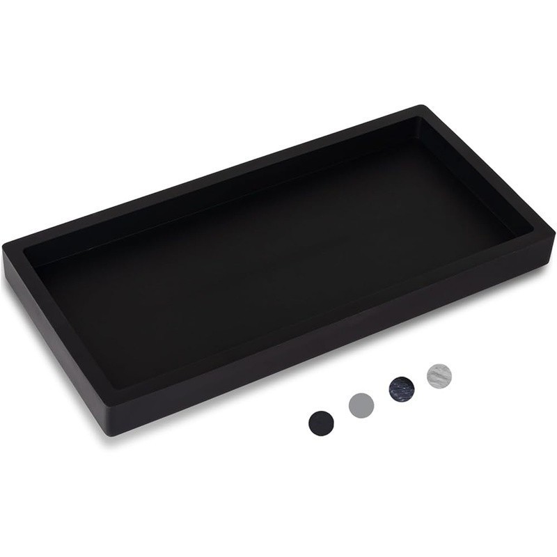 Silicone Bathroom Counter Organizer Tray Multi-Purpose Sink Storage Essentials