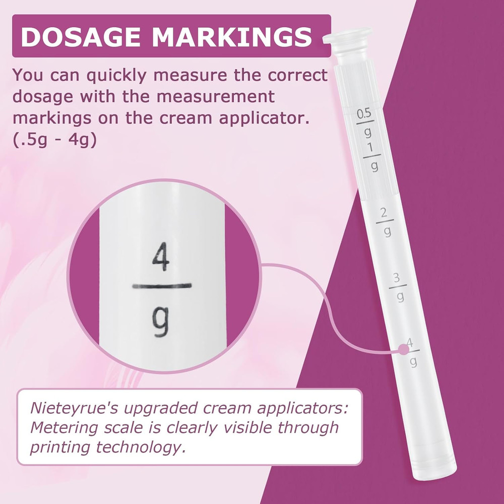 Disposable Vaginal Applicators – Updated with Dosage Markings, Individually Wrap