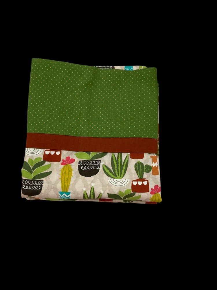 2 Very Fun Custom Made Pillowcase Cactus Theme Size 20”. X. 30”