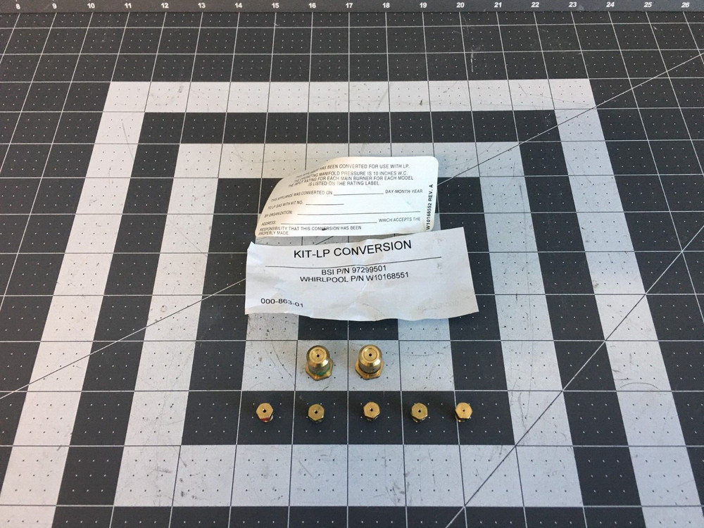 Whirlpool Range Stove  LP Conversion Kit P# W10168551 97299501