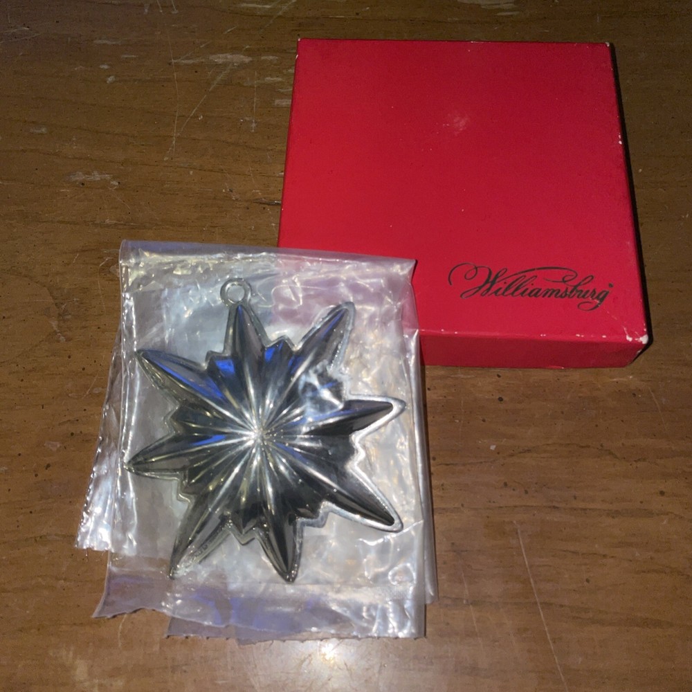 Vintage 1981 Williamsburg Silverplate Christmas Star by Kirk Stieff, Balt