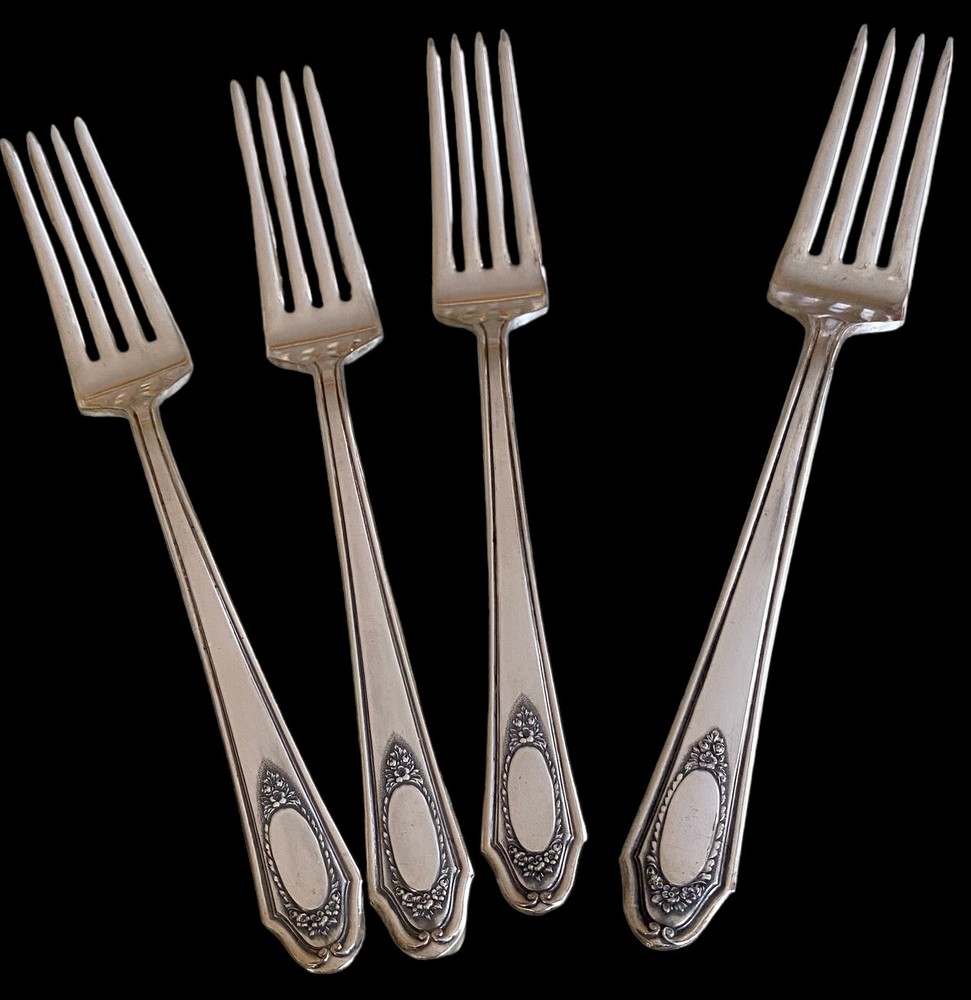 forks set of 4 Madrid Silver plated