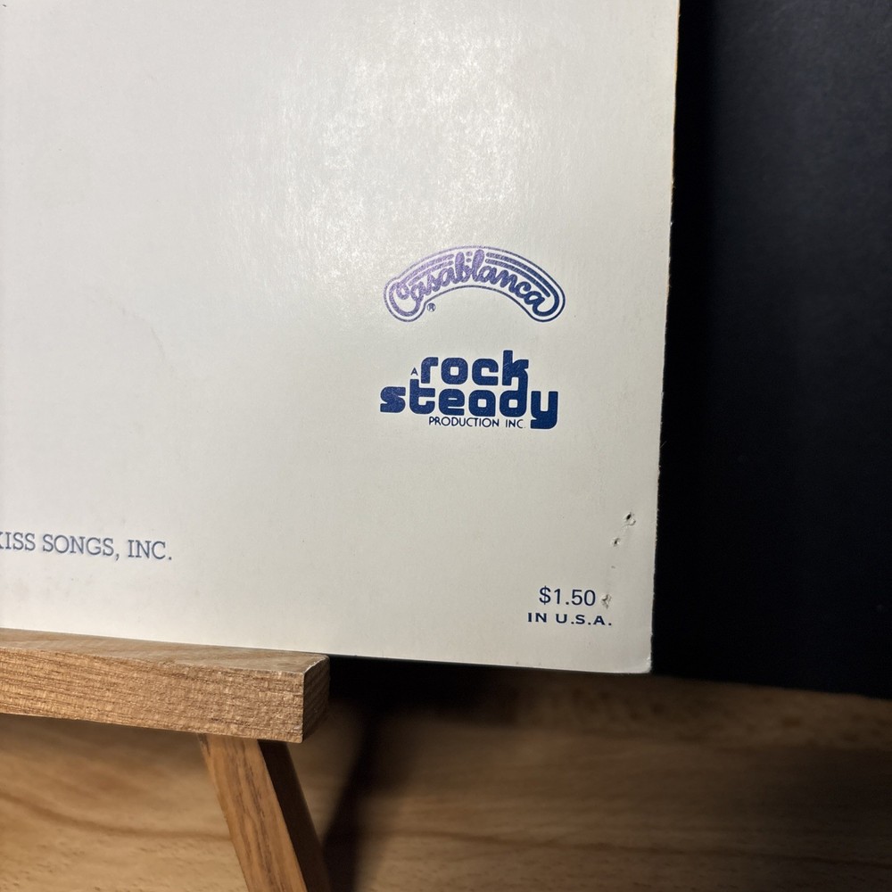 Rare VTG KISS Hard Luck Woman Sheet Music Almo Publications Made USA Cafe Rock