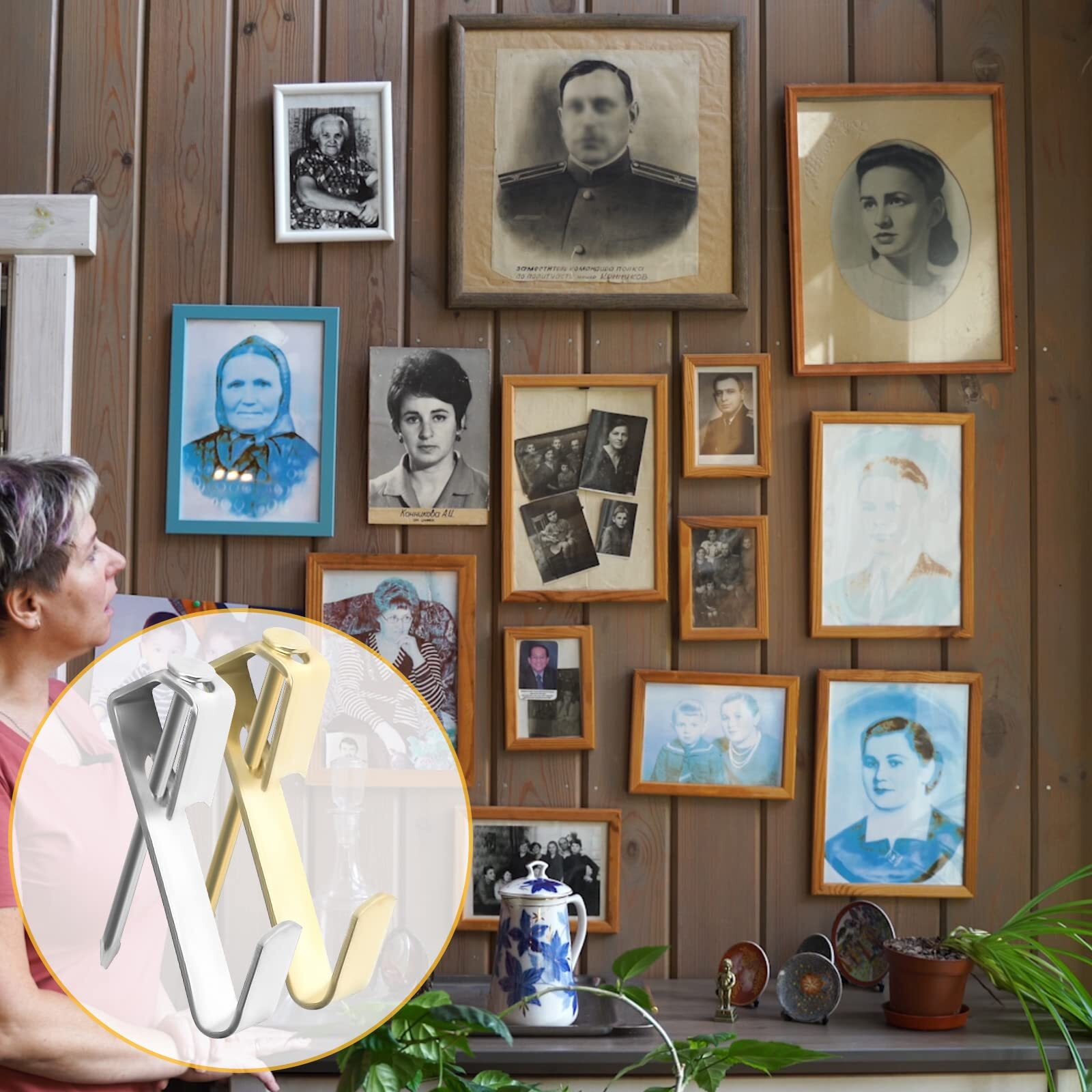 130 Pcs 30lb Picture Hangers – Multipurpose Picture Hanging Hooks Kit