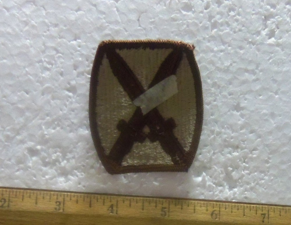US Army – 10th Infantry Division – Desert Embroidered Patch (NOS)
