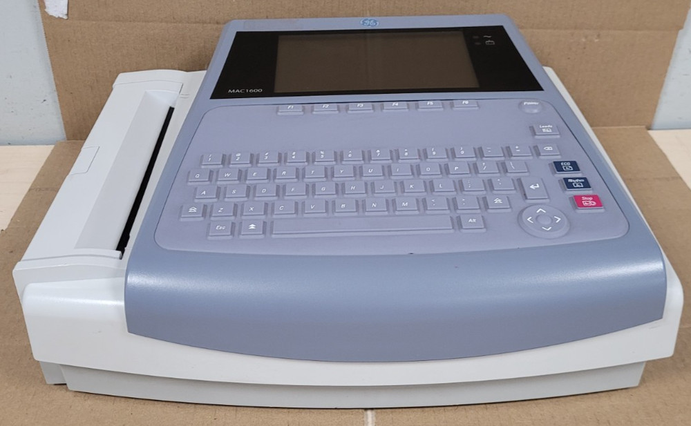 GE MAC 1600 Resting ECG Analysis Machine (TURNS ON!)