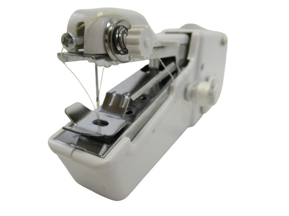 White Plastic Handheld Machine Sewing Machine Tool DC 6V 600MA Tested Works