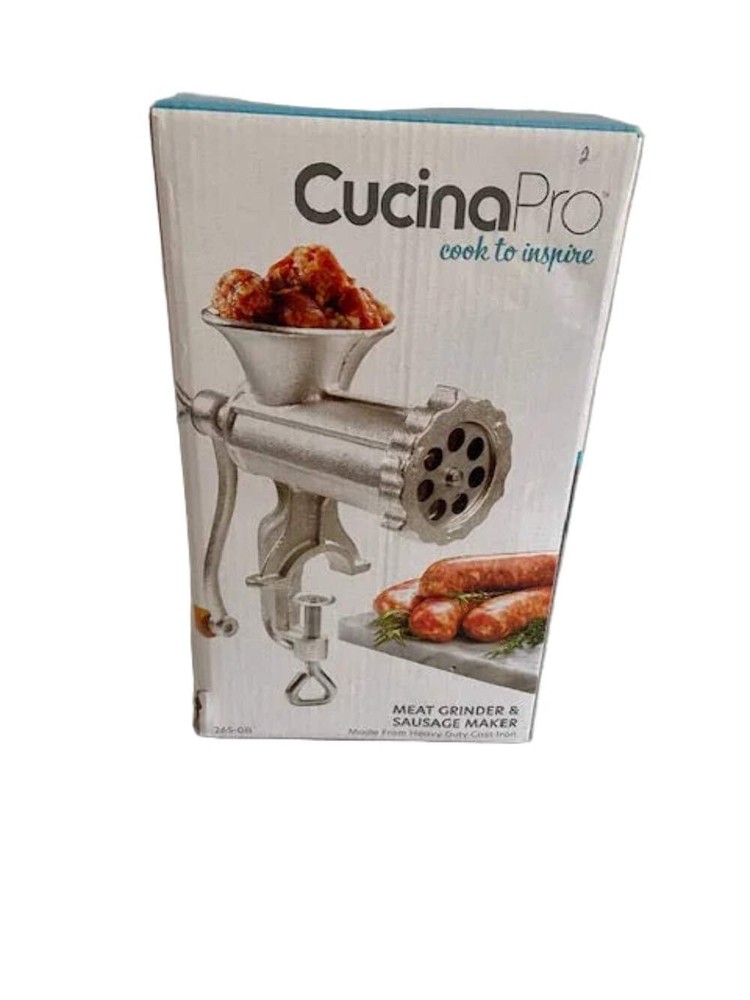 CUCINA PRO Cast Iron Table Mount Meat Grinder