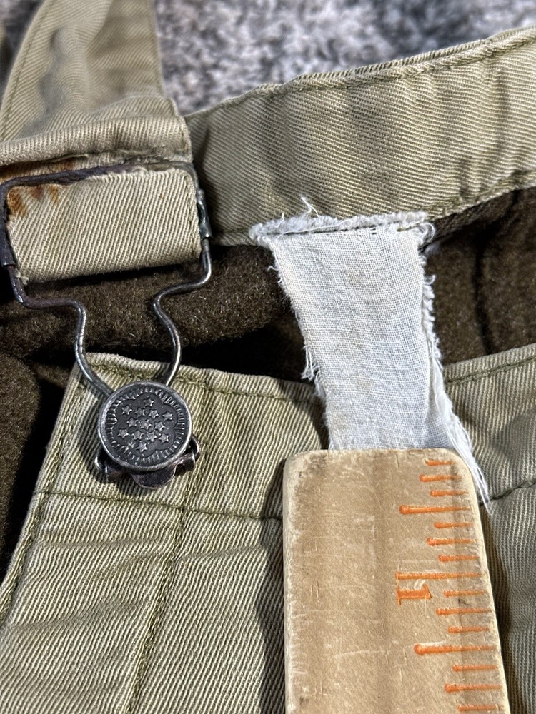 WW2 40s US Army Second Pattern Tanker Bib Overalls