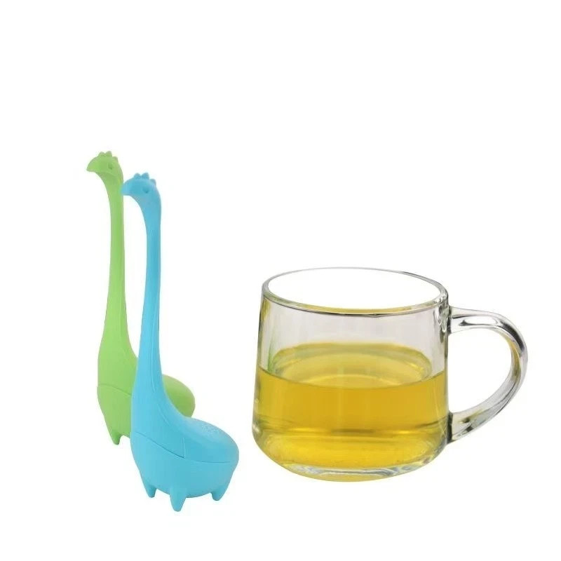 2PC Tea Infuser Tea Strainer Loose Leaf Filter Long Handle Standing Silicone US