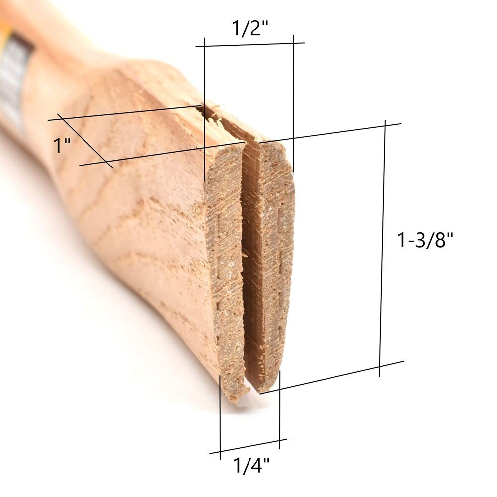 15166 17 Oz Replacement Hickory Handle for Magnetic Roofing Hatchet 15144