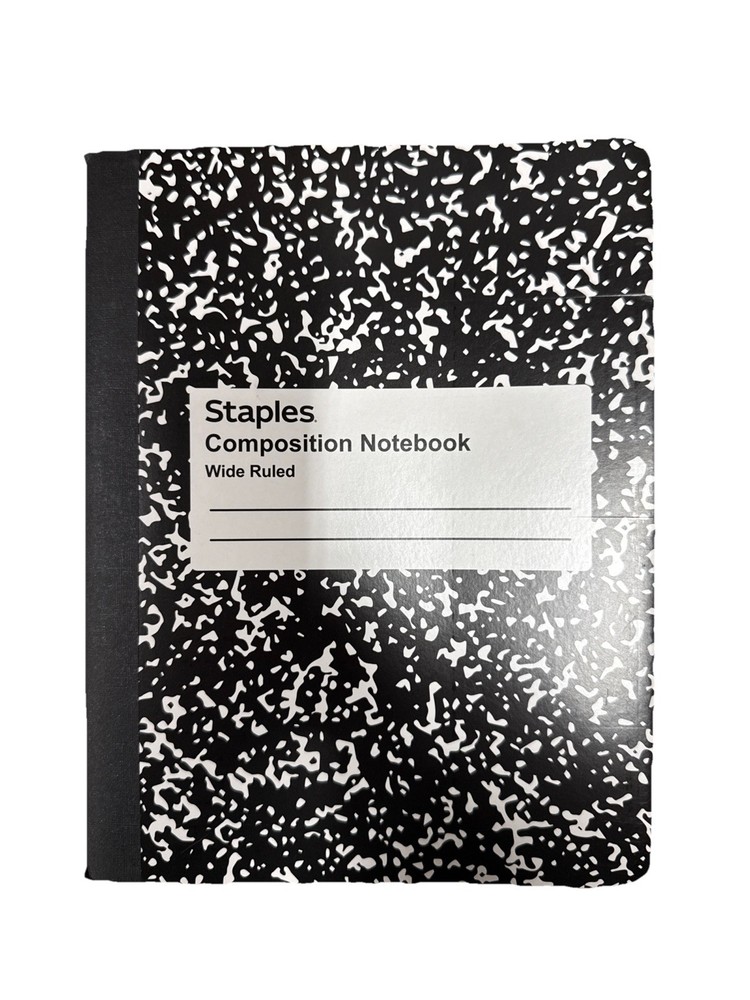 Staples - Composition Notebook 9.75-Inch x 7.5-Inch - 48 Pack - 100 Sheets