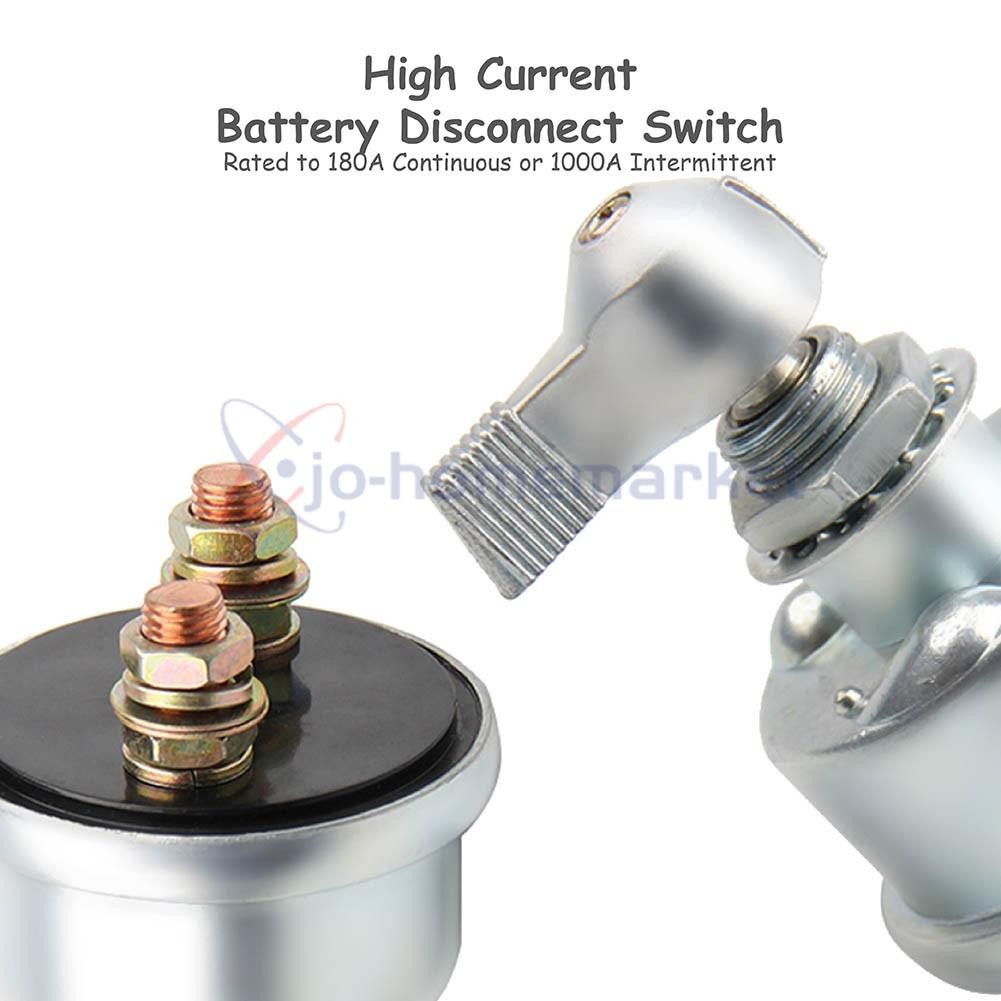 12V Master Battery Disconnect Switch 2 post SPST Kill Cut-Off Nascar Marine ATV