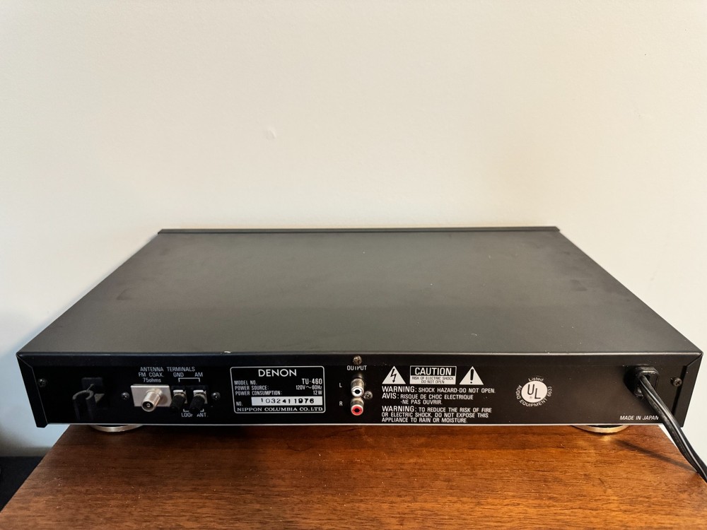 Denon TU 460 Precision Audio Component Am Fm Stereo Tuner