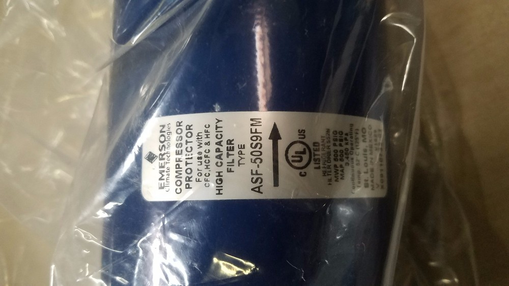 NEW EMERSON ASF-50S9FM Compressor Protector High Capacity Filter