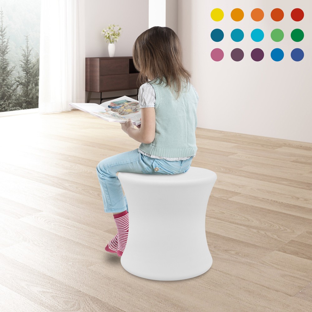 LED Light Cube Stools Chair 16 Colors Changing Rechargeable w/Remote Control