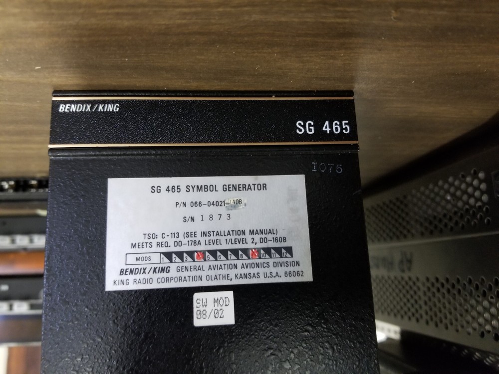Bendix King SG465 EFIS 40 System  Pn 066-04021-1408 