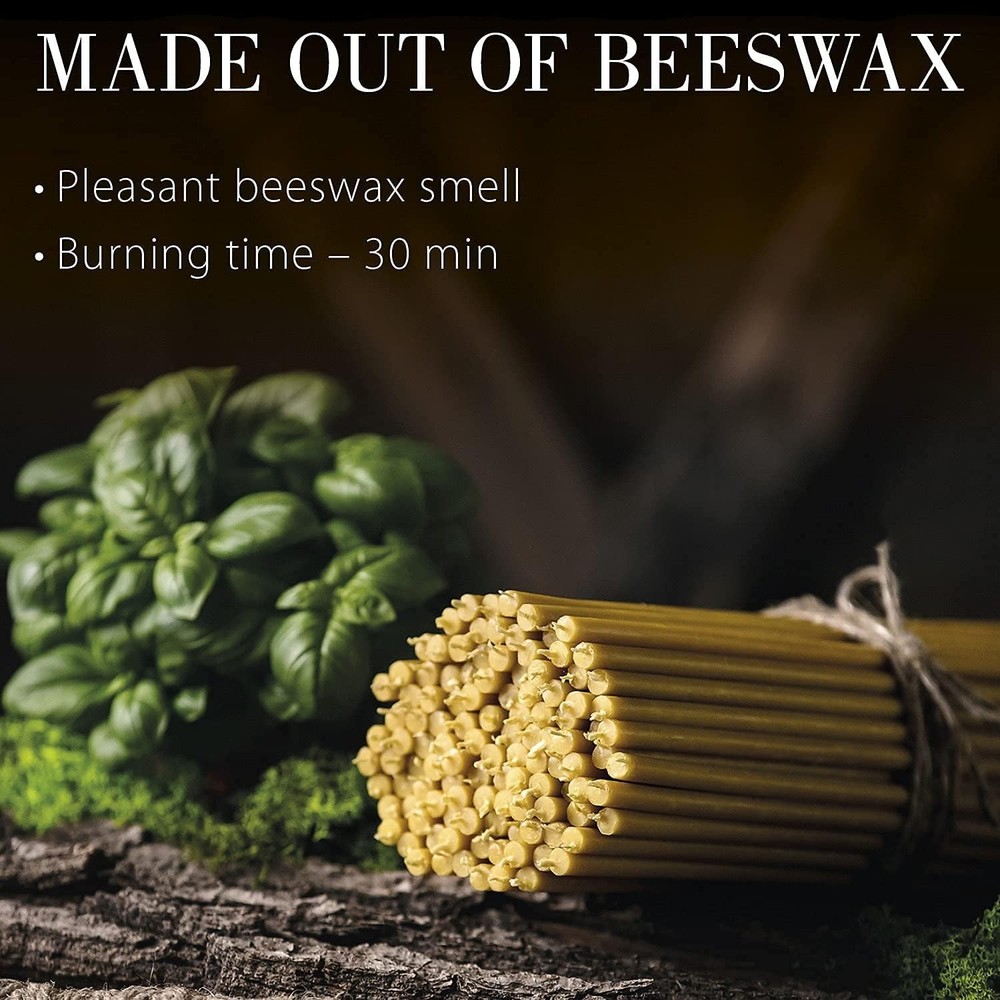 Romantic Honey-Scented Beeswax Candles - Bulk Pack