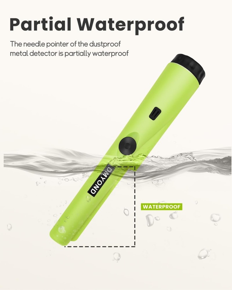 Metal Detector Pinpointer with 9V Battery - Perfect for Finding Hidden Treasures