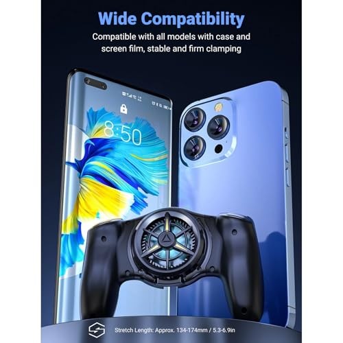 Phone Game Grip, Semiconductor, Adjustable Mobile Controller Handle Holder