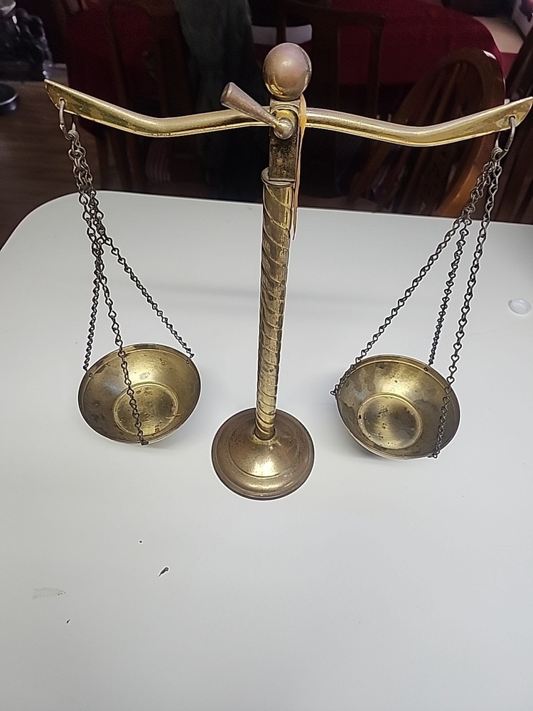 Vintage  Brass Balance Scale